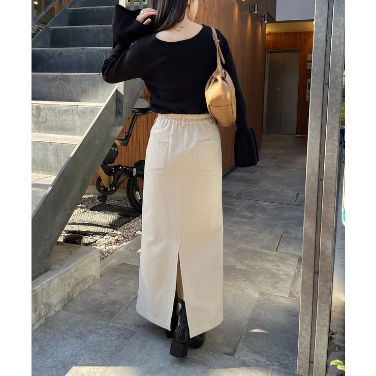 【CAPRICIEUX LE'MAGE】フレア袖アシメネックニット | PAL GROUP OUTLET | 詳細画像31 