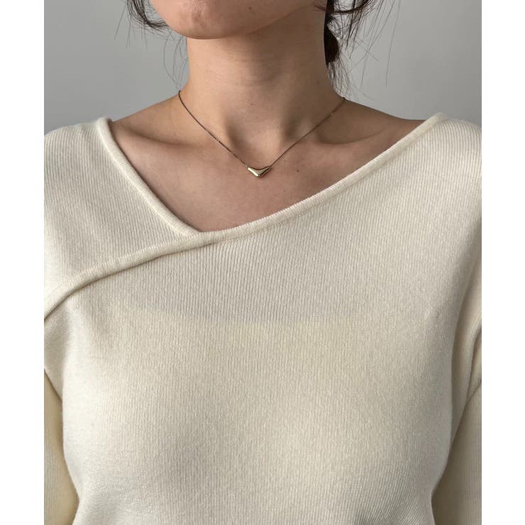 【CAPRICIEUX LE'MAGE】フレア袖アシメネックニット | PAL GROUP OUTLET | 詳細画像35 