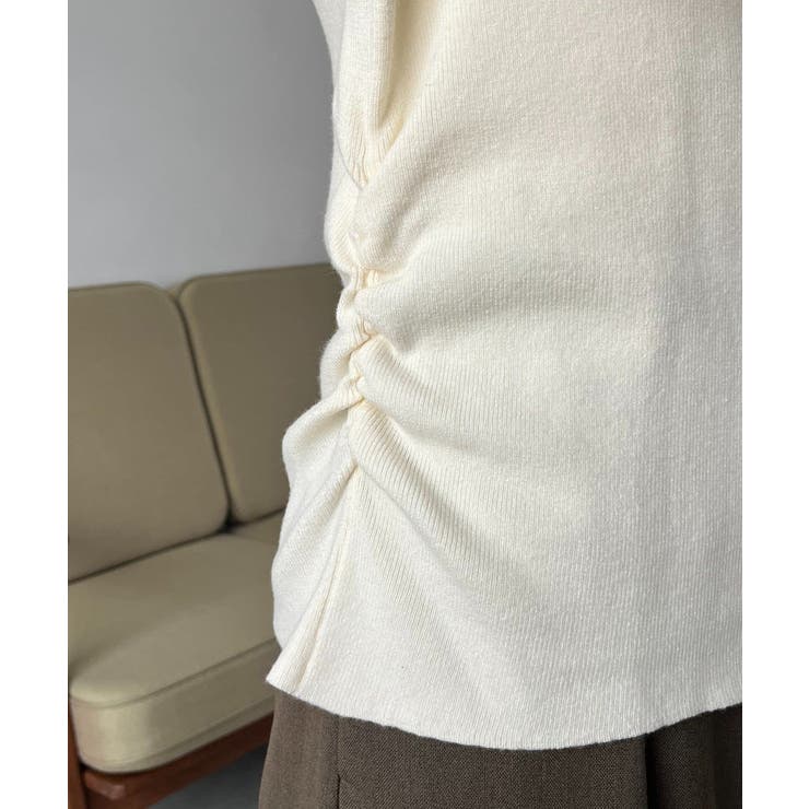 【CAPRICIEUX LE'MAGE】フレア袖アシメネックニット | PAL GROUP OUTLET | 詳細画像37 