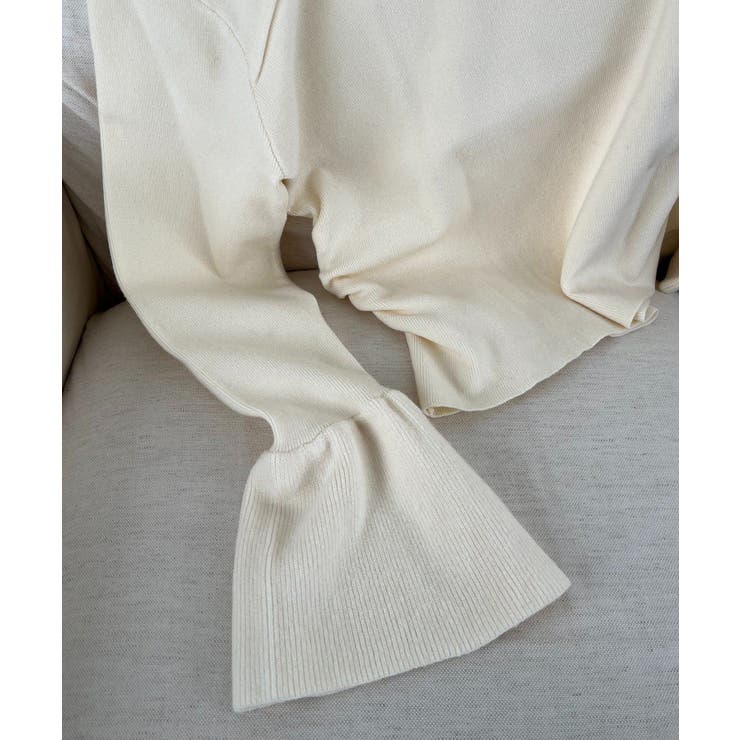 【CAPRICIEUX LE'MAGE】フレア袖アシメネックニット | PAL GROUP OUTLET | 詳細画像38 