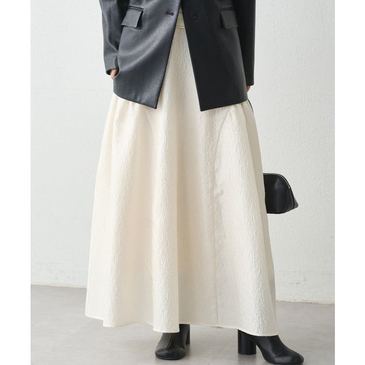 IVY | 【Loungedress】エンボスフレアSK | PAL GROUP OUTLET