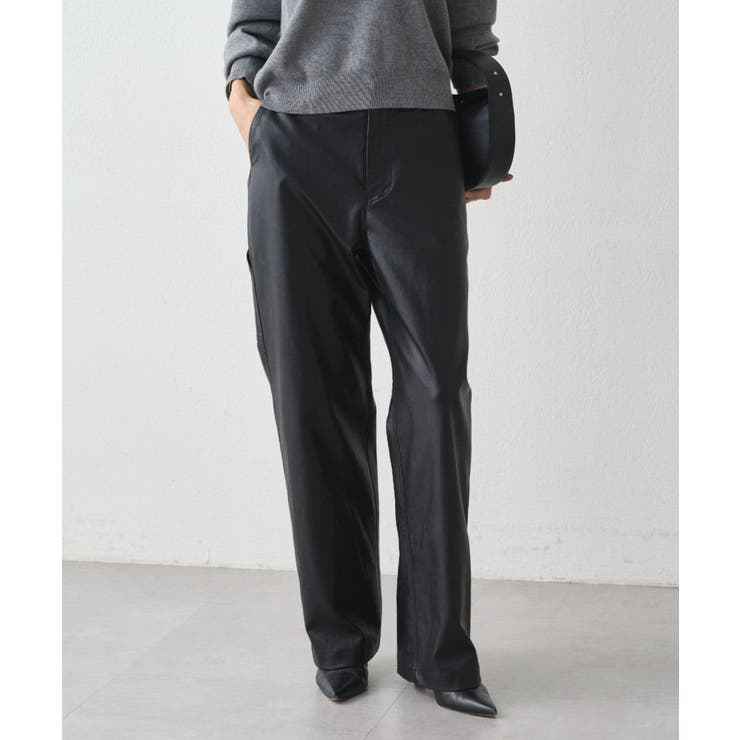 BK | 【Loungedress】フェイクレザーPT | PAL GROUP OUTLET