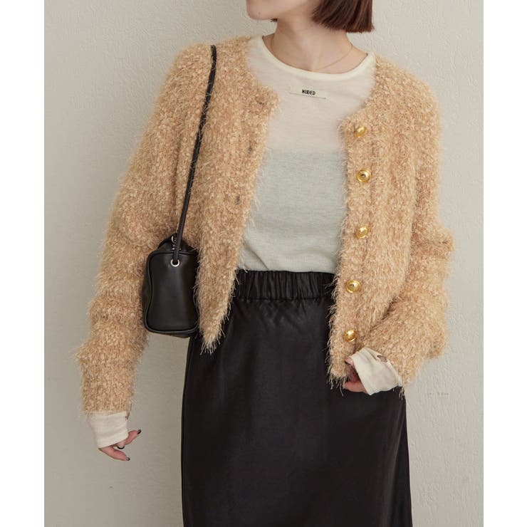 【Omekashi】ラメモールニットカーディガン | PAL GROUP OUTLET | 詳細画像11 