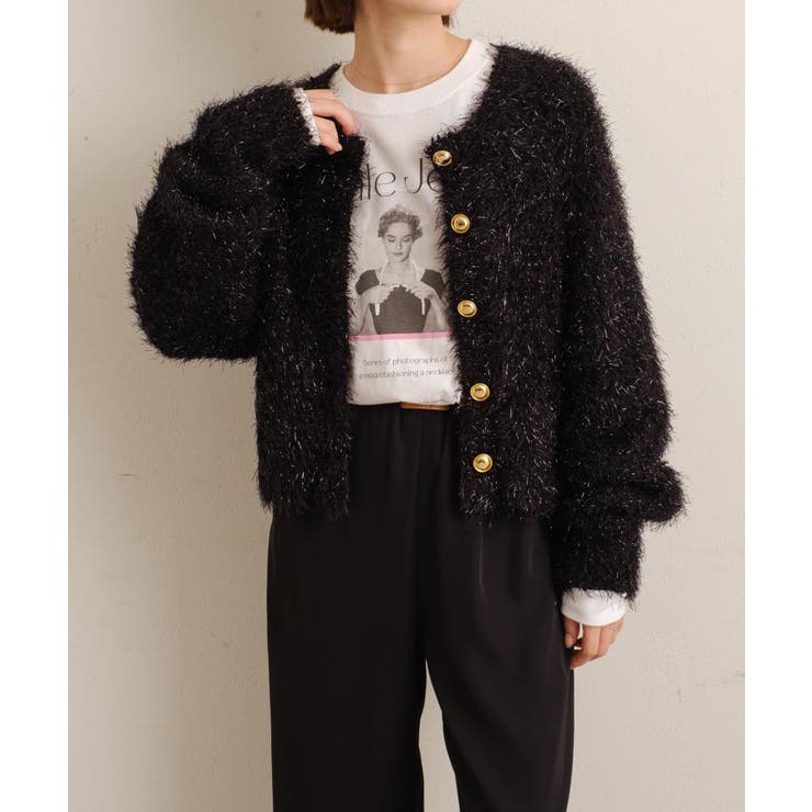 【Omekashi】ラメモールニットカーディガン | PAL GROUP OUTLET | 詳細画像47 