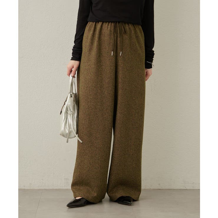 KHK | 【Omekashi】ツイードイージーパンツ | PAL GROUP OUTLET