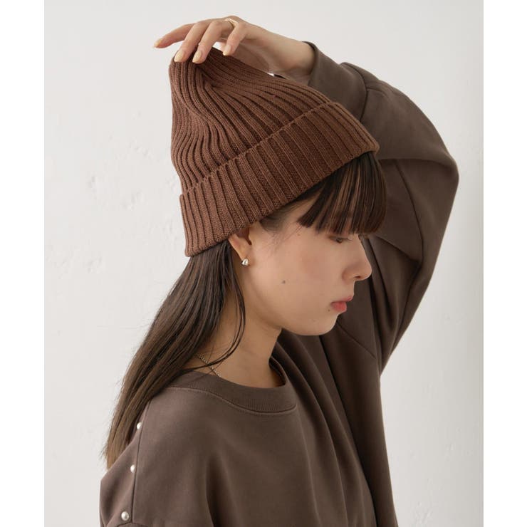 BRN | 【Kastane】RIB KNIT CAP | PAL GROUP OUTLET