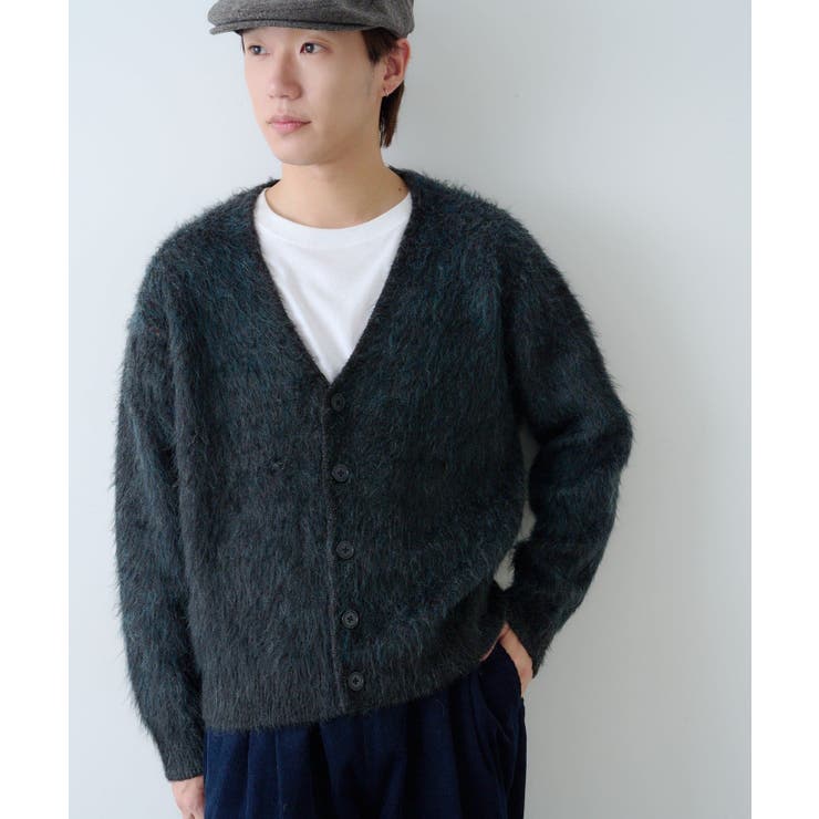 BLK | 【Kastane】SHAGGY KNIT CARDIGAN | PAL GROUP OUTLET