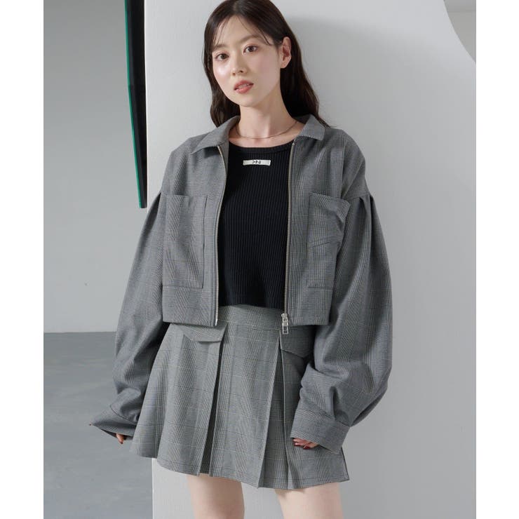 GRY | 【Kastane】スタッズショートジャケット | PAL GROUP OUTLET