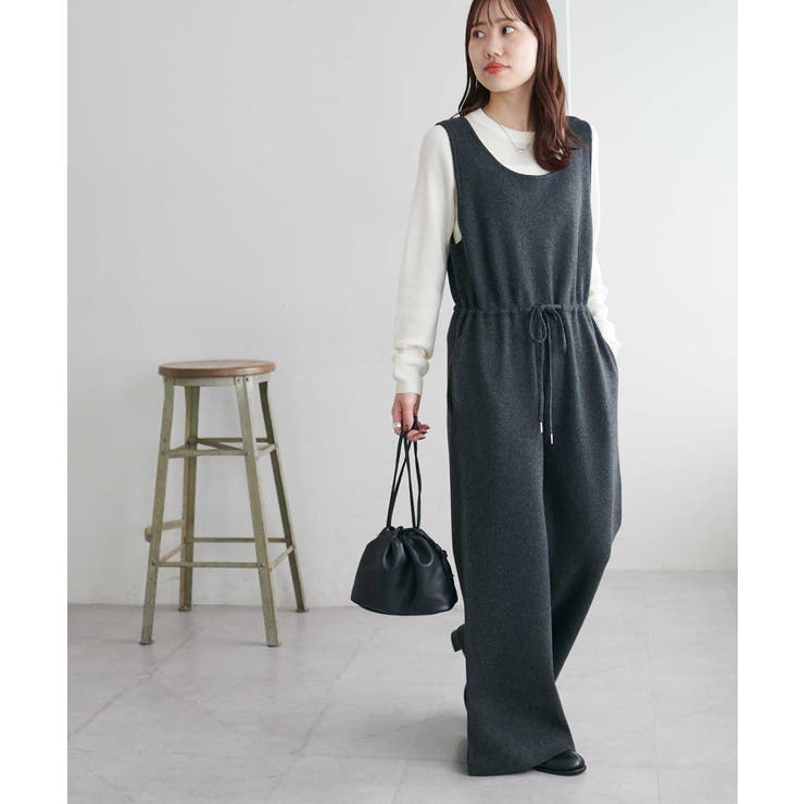 【Discoat】総針ニットサロペット | PAL GROUP OUTLET | 詳細画像4 