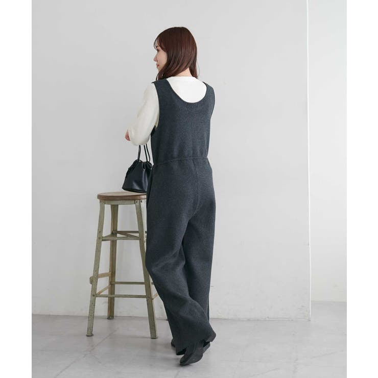 【Discoat】総針ニットサロペット | PAL GROUP OUTLET | 詳細画像6 