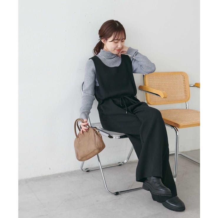 【Discoat】総針ニットサロペット | PAL GROUP OUTLET | 詳細画像13 