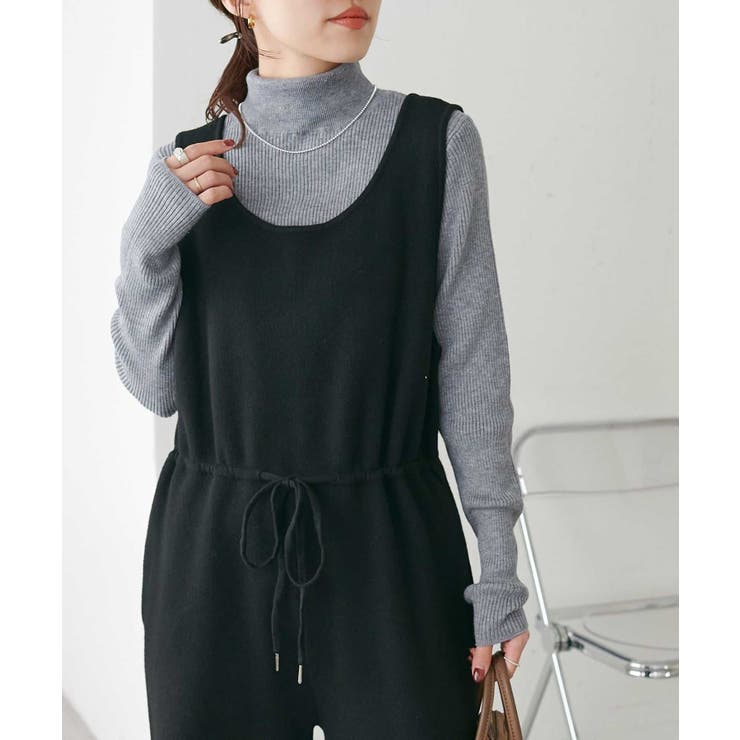 【Discoat】総針ニットサロペット | PAL GROUP OUTLET | 詳細画像19 
