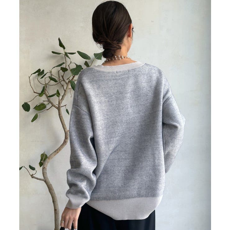 【DouDou】W ロゴシャギーニット | PAL GROUP OUTLET | 詳細画像9 