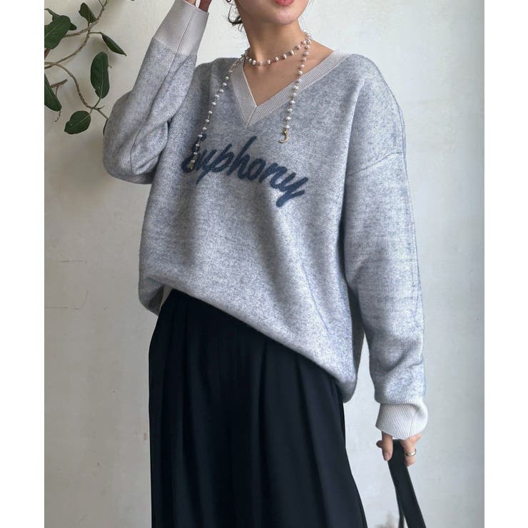 【DouDou】W ロゴシャギーニット | PAL GROUP OUTLET | 詳細画像6 