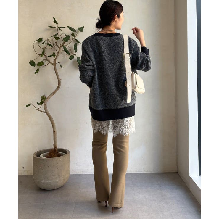 【DouDou】W ロゴシャギーニット | PAL GROUP OUTLET | 詳細画像14 