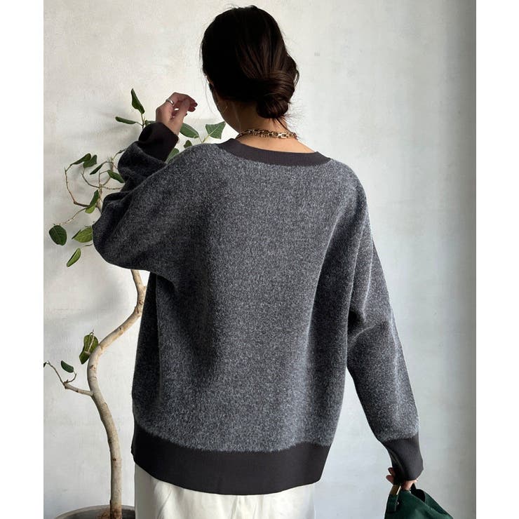 【DouDou】W ロゴシャギーニット | PAL GROUP OUTLET | 詳細画像27 