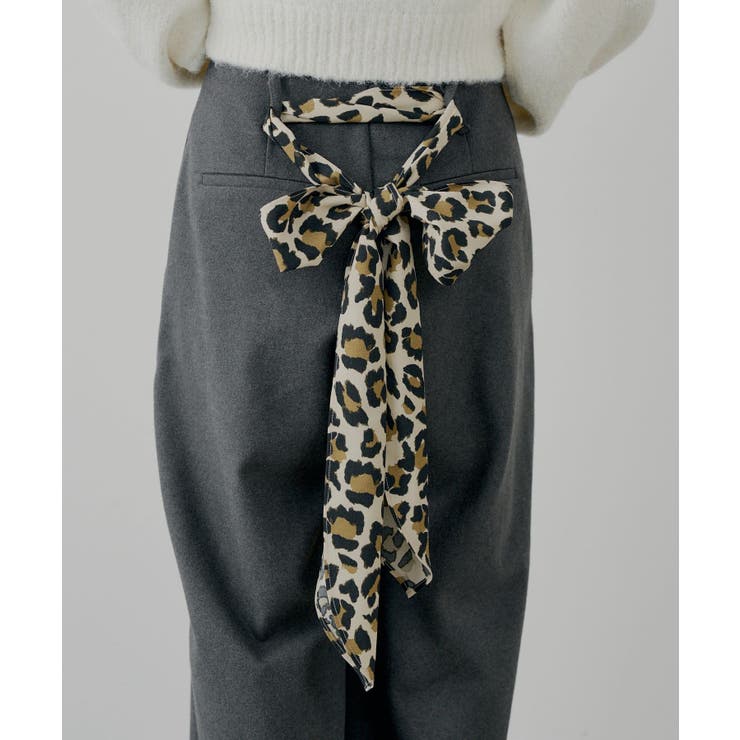 【Chico】スカーフベルト付ダブルタックウールスラックス | PAL GROUP OUTLET | 詳細画像10 