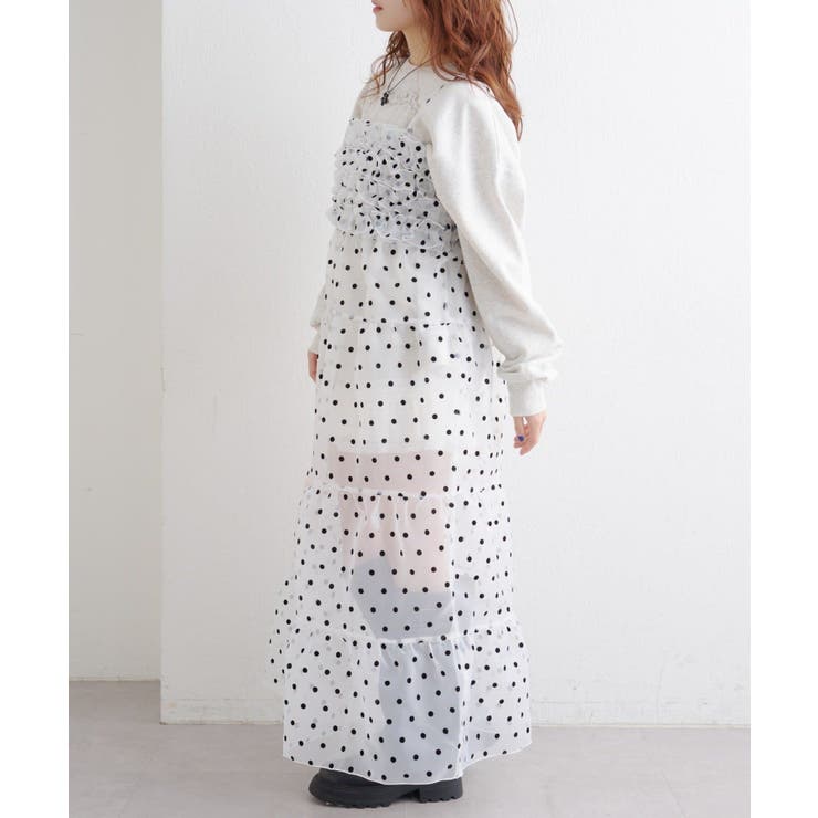 【w closet】オーガンジーキャミワンピース | PAL GROUP OUTLET | 詳細画像2 