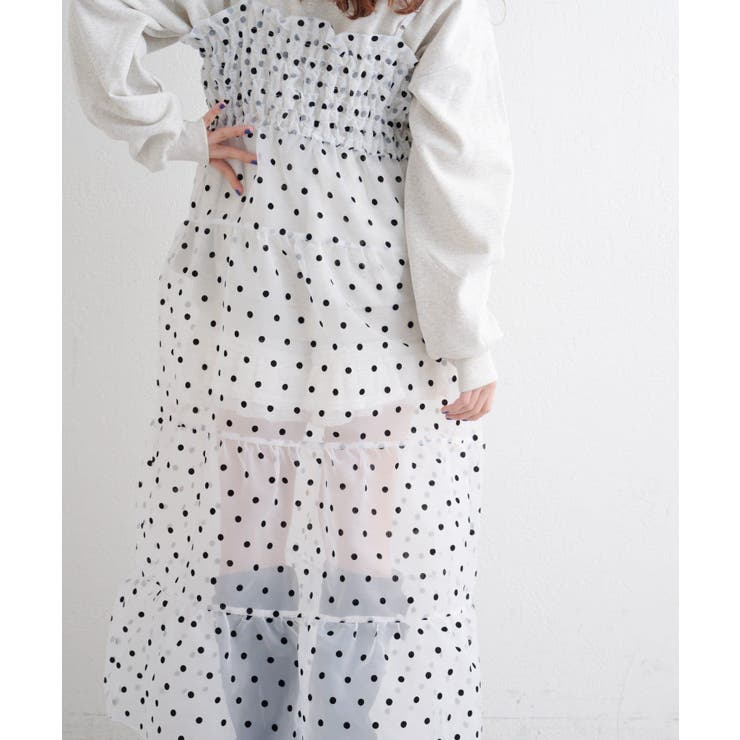 【w closet】オーガンジーキャミワンピース | PAL GROUP OUTLET | 詳細画像8 