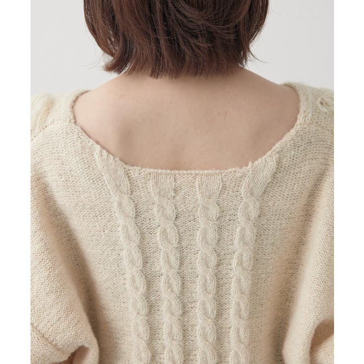 【mystic】[mline]フリンジＶニット | PAL GROUP OUTLET | 詳細画像21 