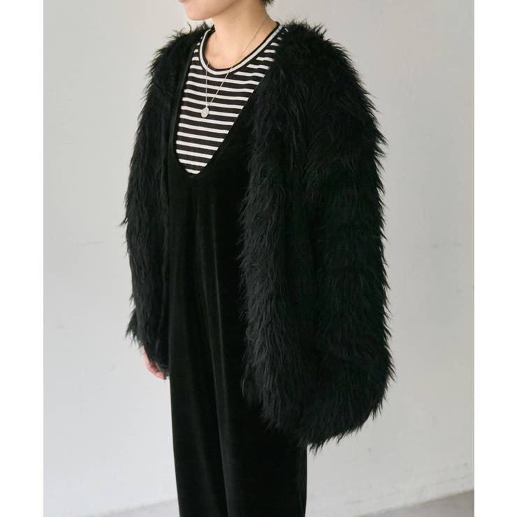 シャギーファーカーディガン | PAL GROUP OUTLET | 詳細画像5 