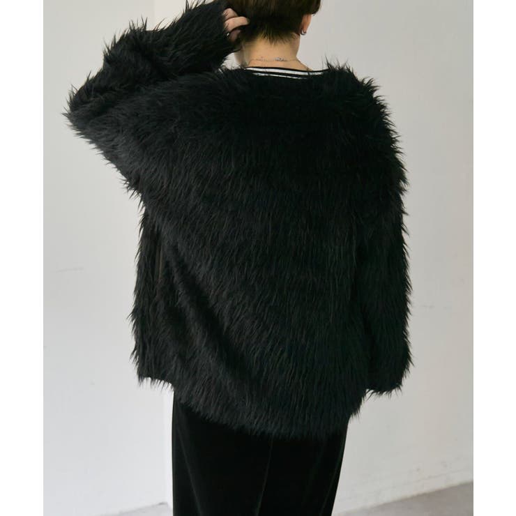 シャギーファーカーディガン | PAL GROUP OUTLET | 詳細画像7 