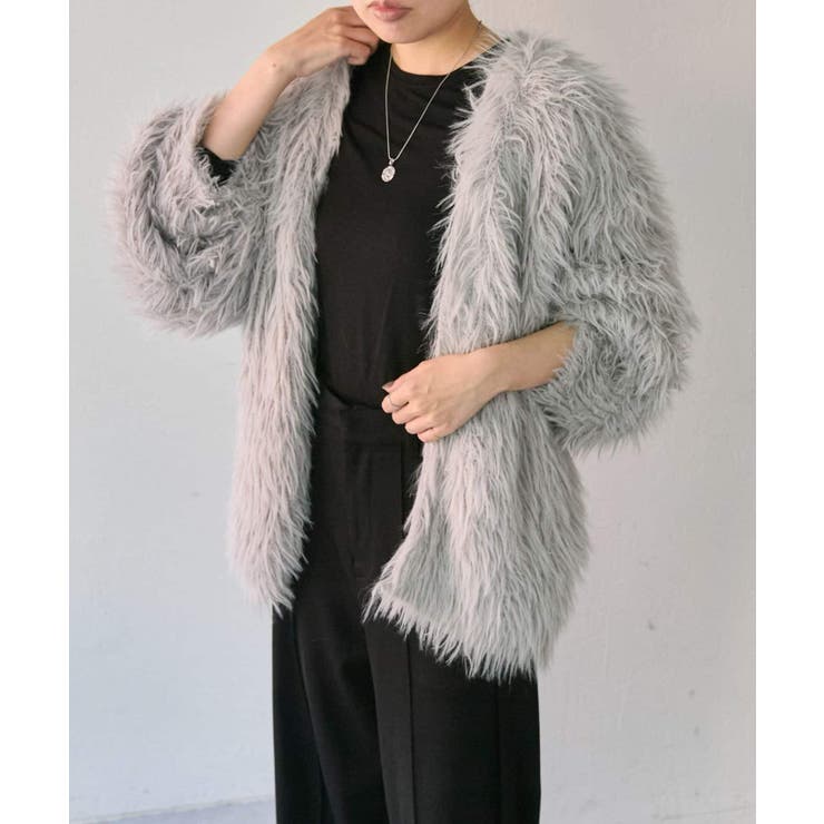 シャギーファーカーディガン | PAL GROUP OUTLET | 詳細画像29 