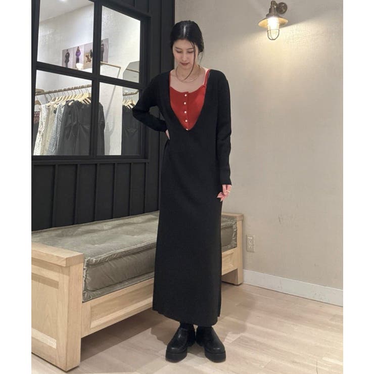 【Omekashi】ニットワンピビスチェセット | PAL GROUP OUTLET | 詳細画像38 
