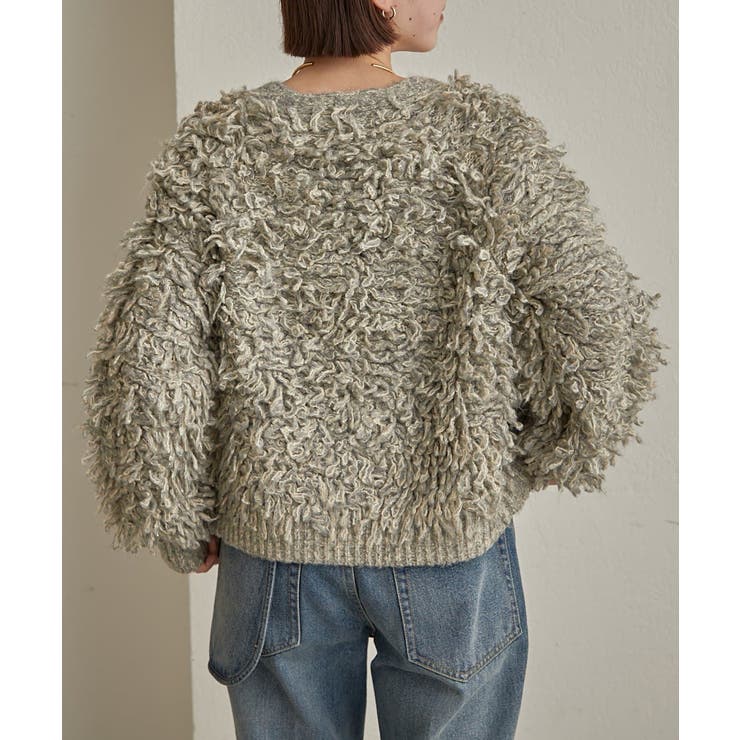 【Omekashi】フリンジニットカーデ | PAL GROUP OUTLET | 詳細画像4 