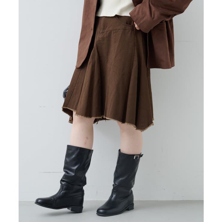 【Kastane】ダメージアシメミドルスカート | PAL GROUP OUTLET | 詳細画像11 