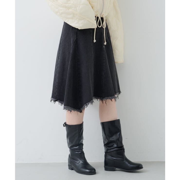 【Kastane】ダメージアシメミドルスカート | PAL GROUP OUTLET | 詳細画像6 