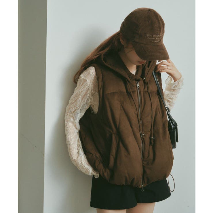 【Kastane】フェイクスウェード中綿ベスト | PAL GROUP OUTLET | 詳細画像2 