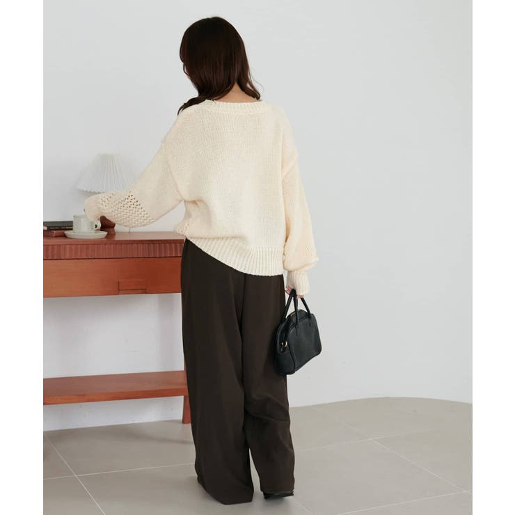 【Discoat】フラワーモチーフ付きプルオーバー | PAL GROUP OUTLET | 詳細画像11 