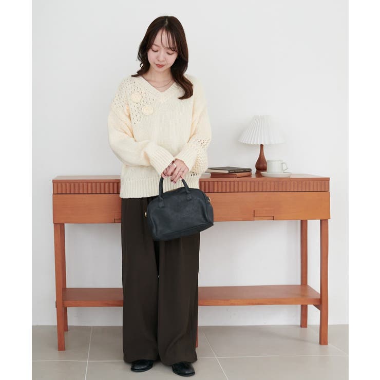 【Discoat】フラワーモチーフ付きプルオーバー | PAL GROUP OUTLET | 詳細画像8 