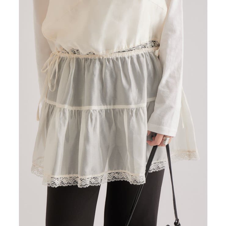 【mystic】シアーレースキャミチュニック | PAL GROUP OUTLET | 詳細画像6 