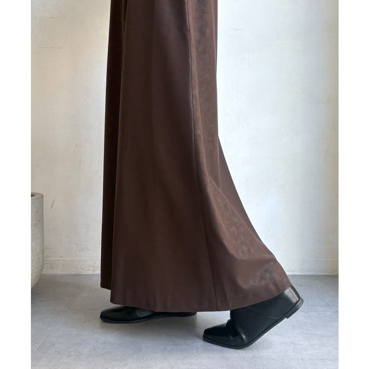 【DouDou】ヴィンテージフェイクレザーセミフレアスカート | PAL GROUP OUTLET | 詳細画像15 