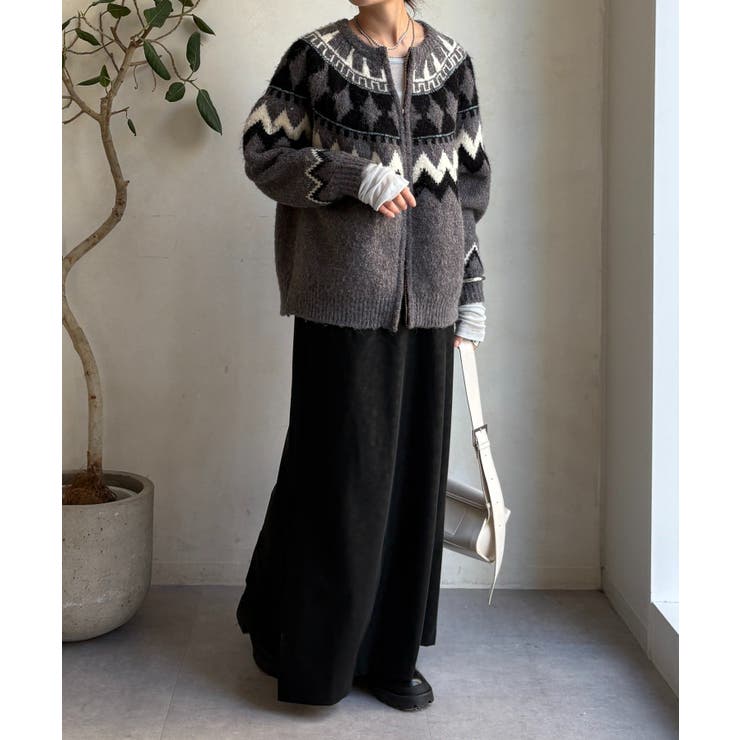 【DouDou】ヴィンテージフェイクレザーセミフレアスカート | PAL GROUP OUTLET | 詳細画像18 