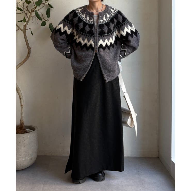 【DouDou】ヴィンテージフェイクレザーセミフレアスカート | PAL GROUP OUTLET | 詳細画像20 