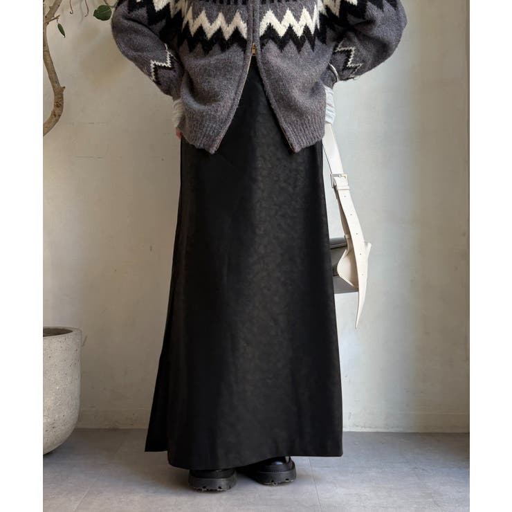 【DouDou】ヴィンテージフェイクレザーセミフレアスカート | PAL GROUP OUTLET | 詳細画像24 