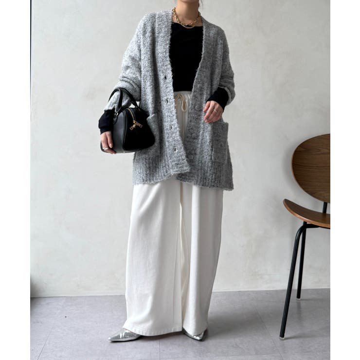 【DouDou】ウォッシャブルカラーネップカーディガン | PAL GROUP OUTLET | 詳細画像2 