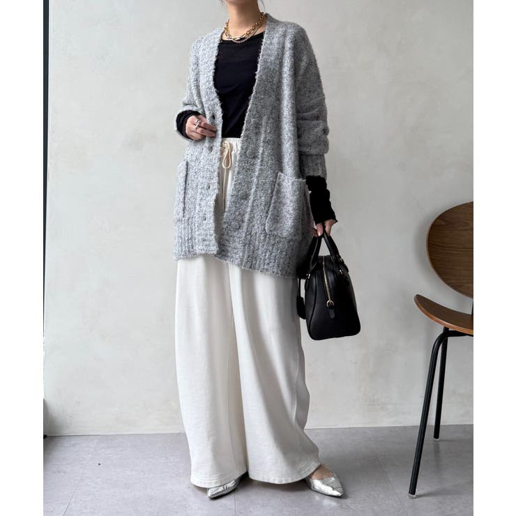 【DouDou】ウォッシャブルカラーネップカーディガン | PAL GROUP OUTLET | 詳細画像3 