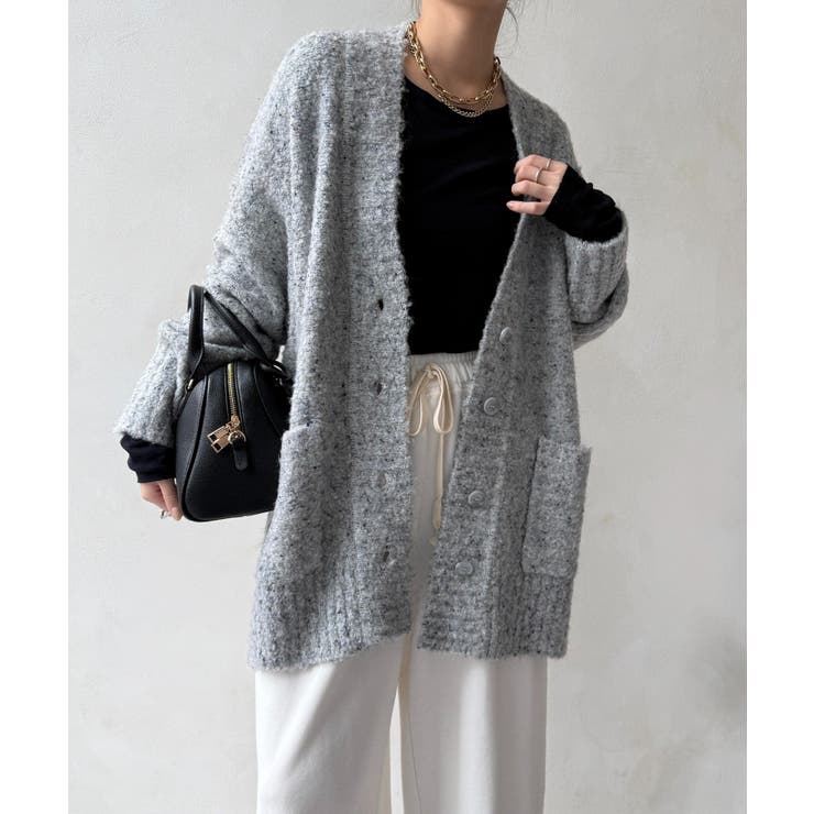 【DouDou】ウォッシャブルカラーネップカーディガン | PAL GROUP OUTLET | 詳細画像7 