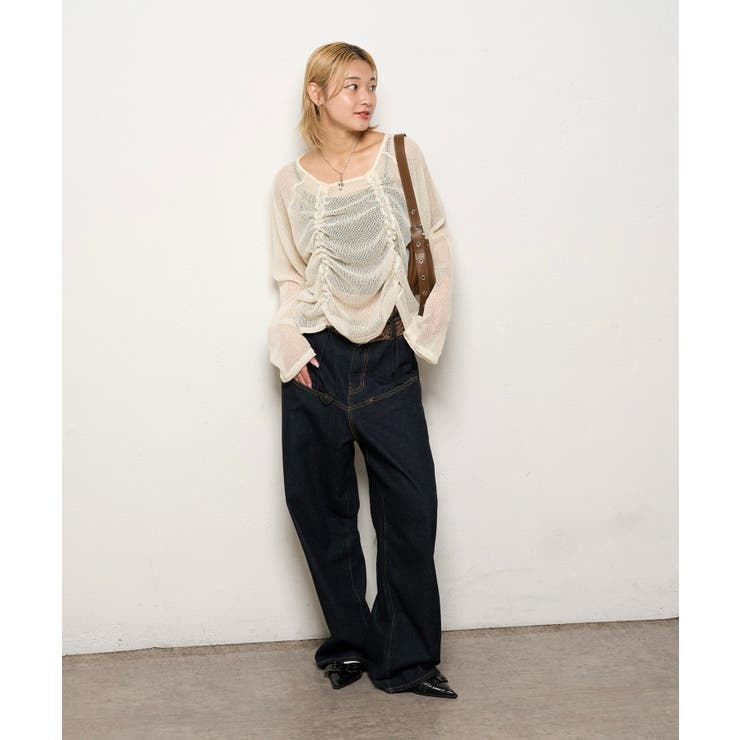 【WHO'S WHO gallery】コードデザインニットソートップス | PAL GROUP OUTLET | 詳細画像10 