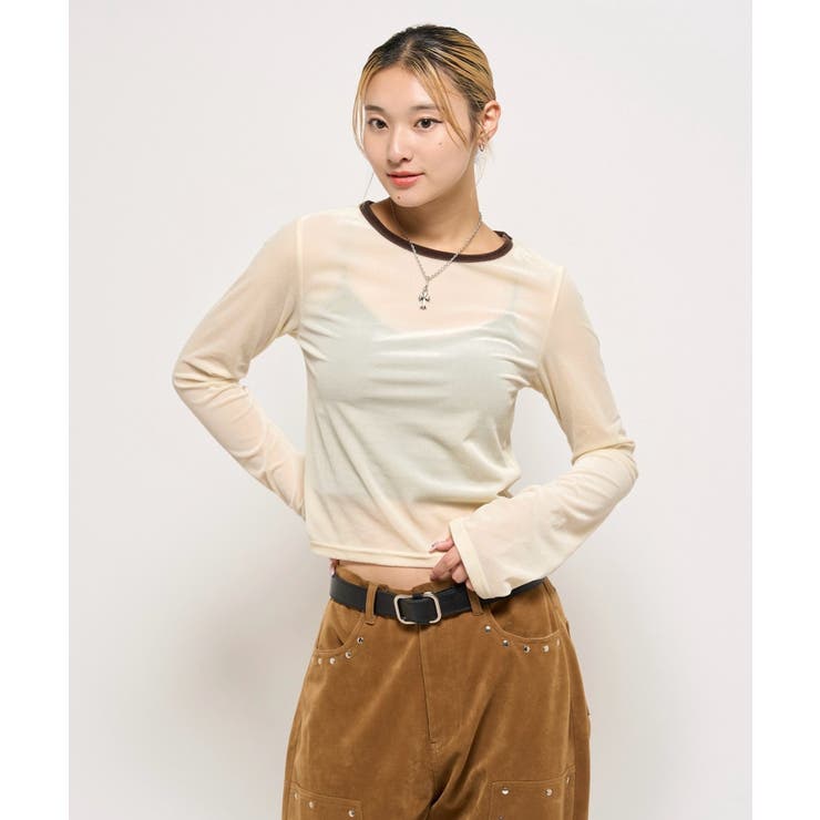 IVY | 【WHO'S WHO gallery】ベロアリンガーL/S トップス | PAL GROUP OUTLET