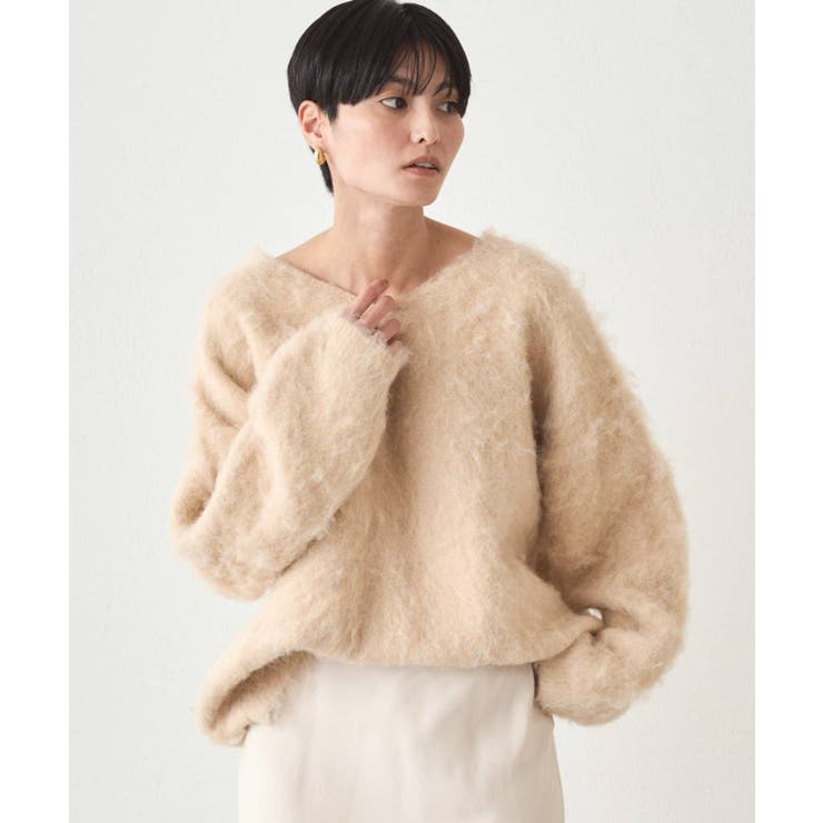 【earthy_】Vネックオーバーニット | PAL GROUP OUTLET | 詳細画像9 