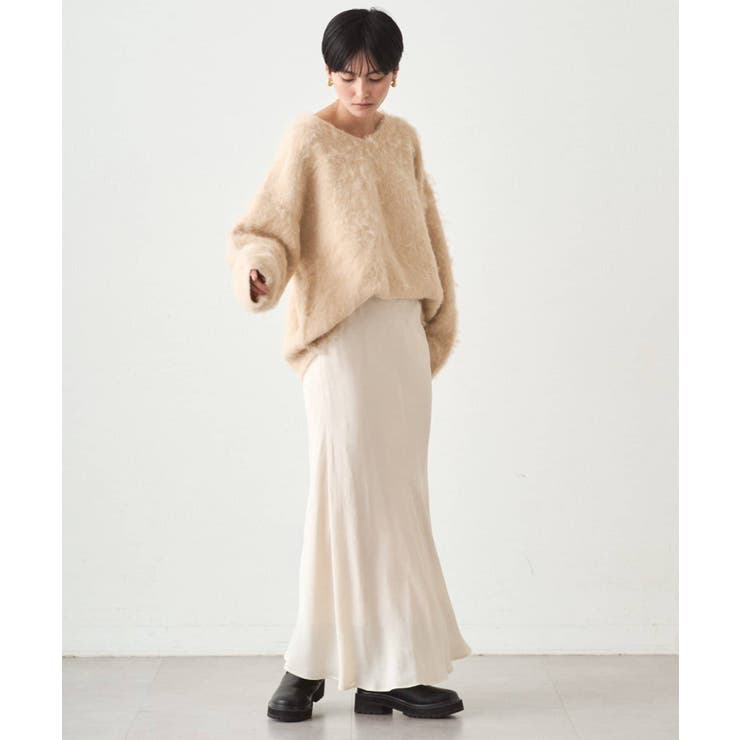 【earthy_】Vネックオーバーニット | PAL GROUP OUTLET | 詳細画像3 