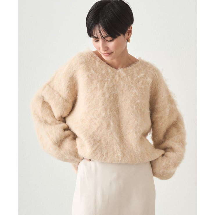【earthy_】Vネックオーバーニット | PAL GROUP OUTLET | 詳細画像7 