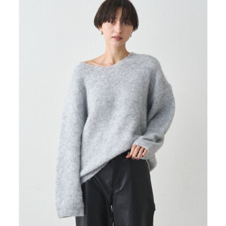 【earthy_】Vネックオーバーニット | PAL GROUP OUTLET | 詳細画像19 