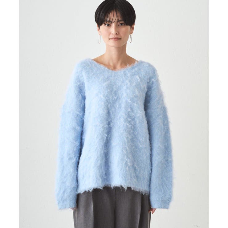 【earthy_】Vネックオーバーニット | PAL GROUP OUTLET | 詳細画像34 