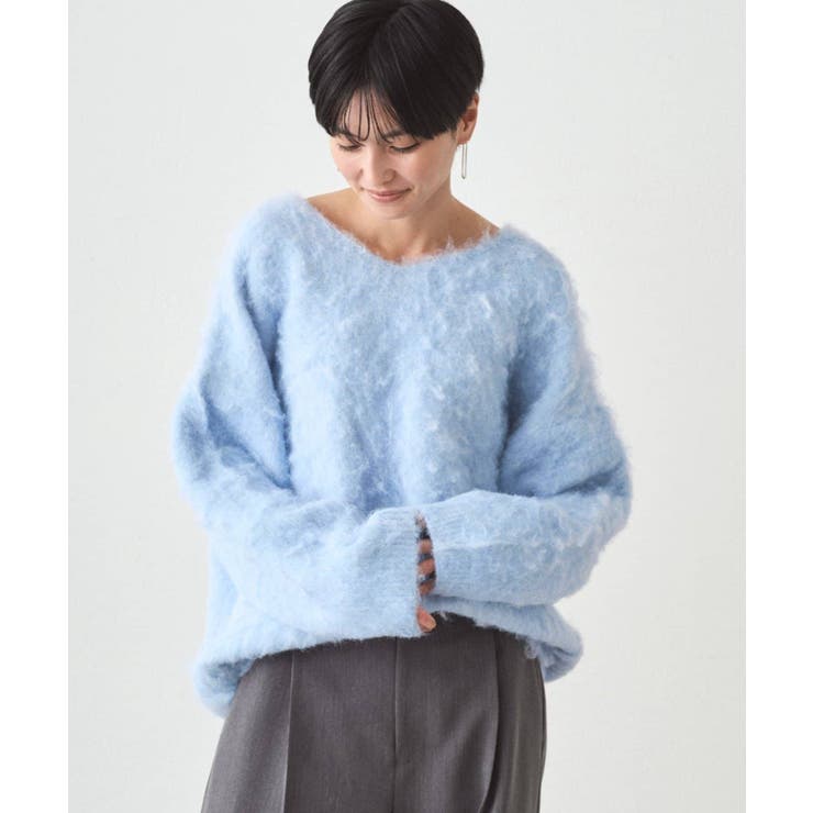 【earthy_】Vネックオーバーニット | PAL GROUP OUTLET | 詳細画像29 